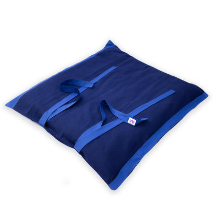 Set da meditazione monocromatico blu con zafu